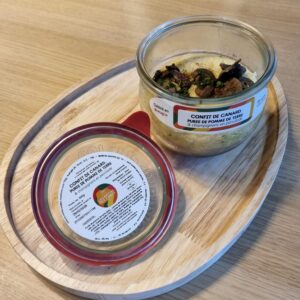 Confit de canard, purée de pomme de terre & champignons en persillade x6