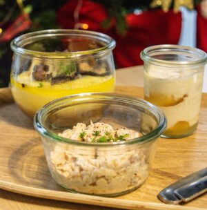 RECETTE FESTIVE - Pannacotta au nougat & coulis de mandarine x15