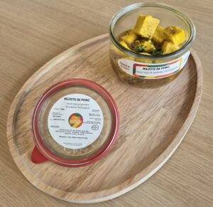 Mijoté de porc, sauce soja-gingembre & polenta aux champignons x6